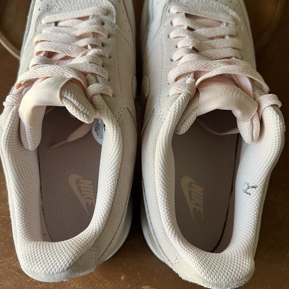 Nike Court Vision Low Orange Pearl White Suede Shoes Sneakers Women's Size 9.5 - Picture 14 of 16